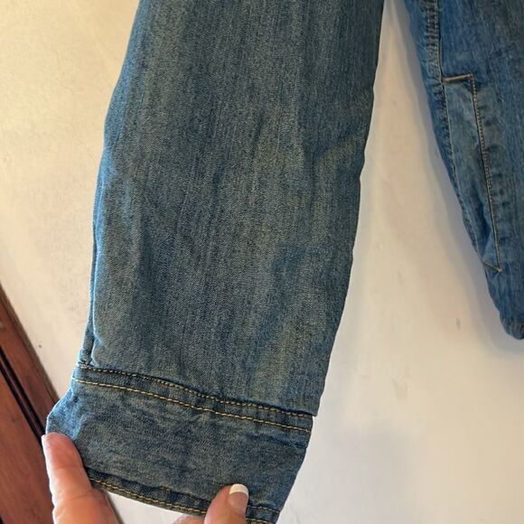 Buffalo David Bitton denim collared lined jacket Size XL New - Picture 4 of 13
